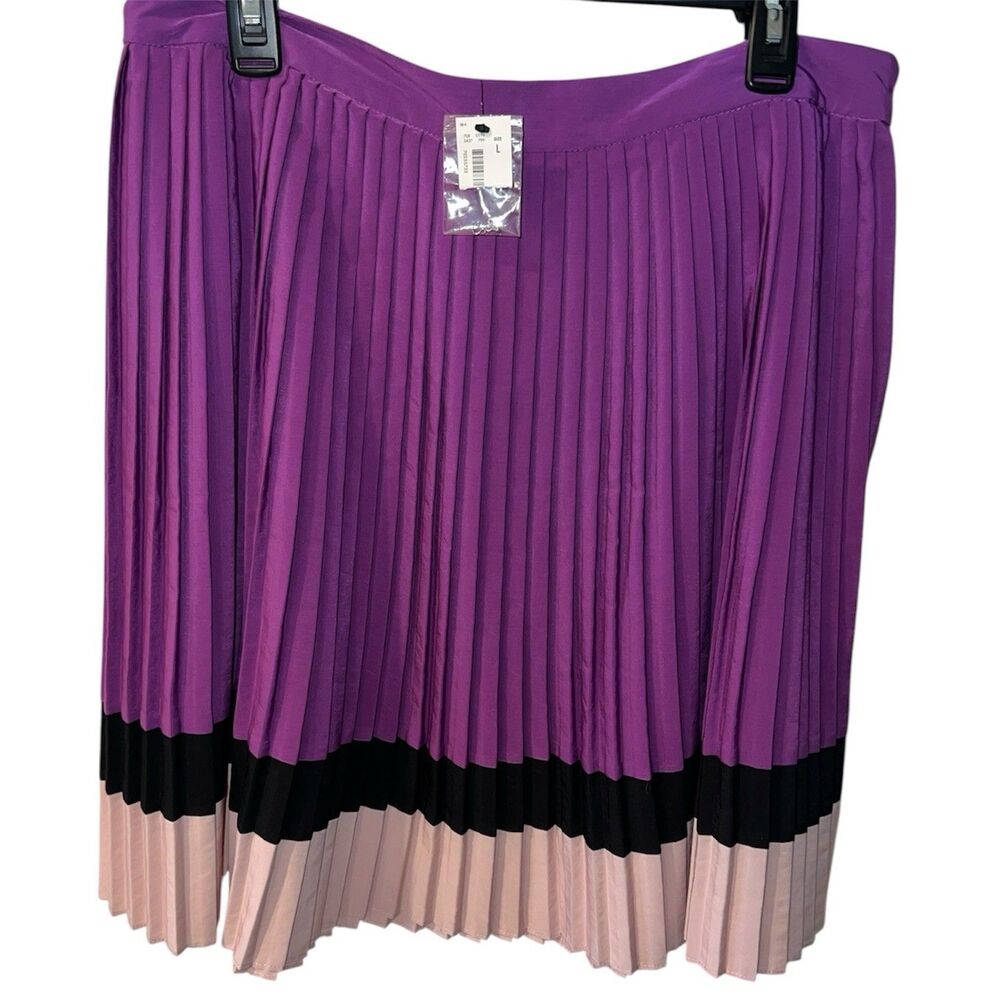 The Limited Skirt Womens Large Pleated Knee Length Side Zip Career Modest New